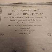 Carta topographique  archipel toscan 1802