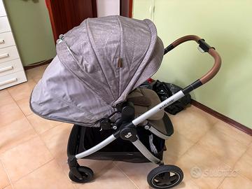Passeggino+navicella+sediolino auto+base isofix