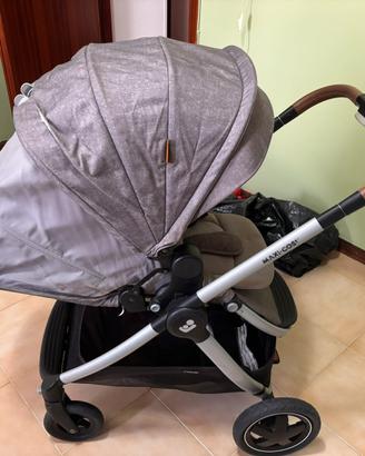 Passeggino+navicella+sediolino auto+base isofix