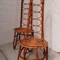 coppia sedute bambù 