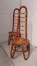 coppia sedute bambù 