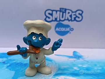 Puffi Puffo Cuoco Chef Cucchiaio 20042 Var. 4A ©Pe