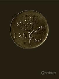 Moneta 20 lire 1975