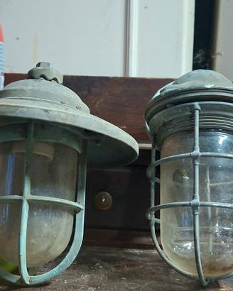 2 lampade antiche vintage