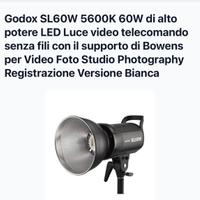 Light Godox per photo e video e Softbox