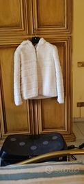 Giubbotto pellicciotto panna