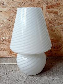 Lampada da tavolo in vetro di Murano swirl 