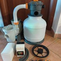 Pompa filtro sabbia per piscine 