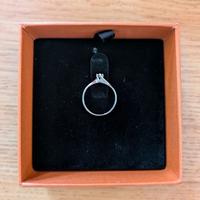 VISCONTI Anello Solitario Diamante in Oro Bianco