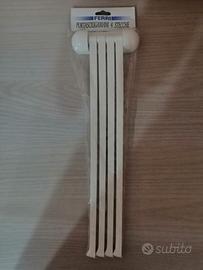 Portasciugamani 4 stecche bianco in plastica.