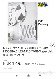 Specchio rotondo da muro Ikea