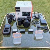 Sonny A 6000 Fotocamera Con 3 Batteria