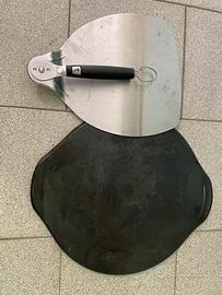 Pala da pizza e pietra refrattaria