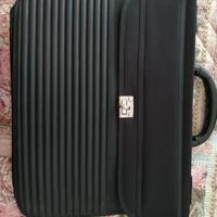 Borsa nera laptop professionale vintage