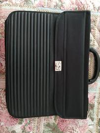 Borsa nera laptop professionale vintage