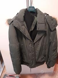 Giubbotto Schott uomo invernale verde militare