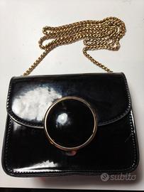Piccola borsa nera vernice 
