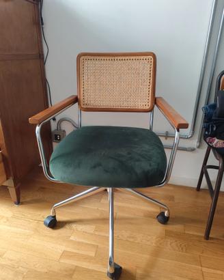 Sedia da ufficio vintage stile Marcel Breuer Cesca