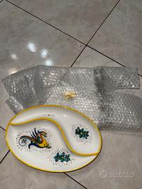 Piatto in ceramica artistica diviso