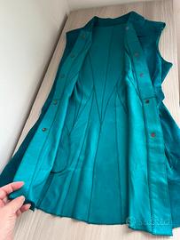 Gilet in vera pelle scamosciata