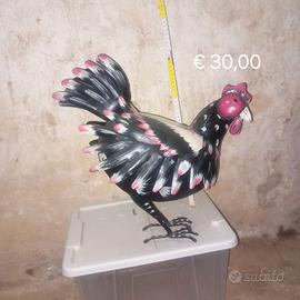 galli uccelli sculture decorative in metallo