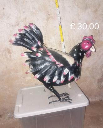 galli uccelli sculture decorative in metallo