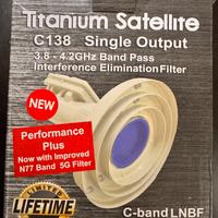 LNB Titanium C138 C-Band con filtro 5G