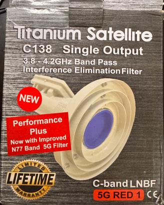LNB Titanium C138 C-Band con filtro 5G