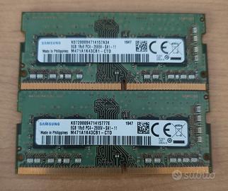 RAM notebook portatile 16GB (8 x 2) Samsung