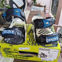 Attacchi snowboard Drake Radar (colore White).