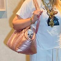 la borsa trasportino per il chihuahua colore rosa 