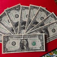 n. 10 banconote da 1 dollaro USA consecutive