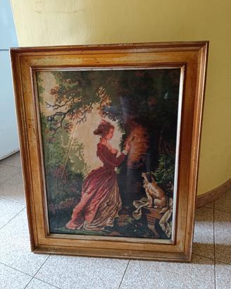 quadri ricamati a mano