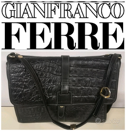 GIANFRANCO FERRÈ BORSA VINTAGE PELLE nera