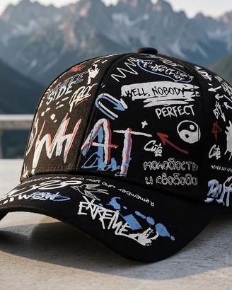 Capellino baseball streatwear grafitti y2k