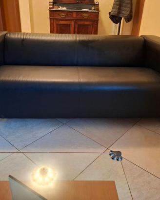 divano 2 posti klippan vissle nero (vinile)
