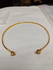 collana in argento dorato 925
