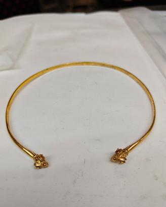 collana in argento dorato 925