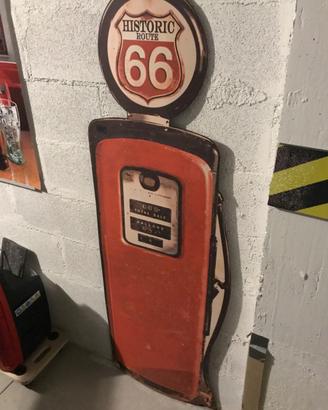 Pannello ornamentale riproduzione pompa di benzina