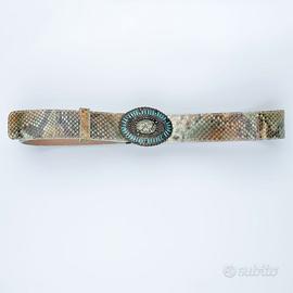 Cintura Ermanno Scervino 100% Pelle Di Pitone
