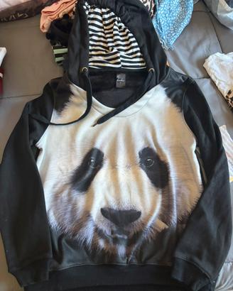 Felpa nera panda