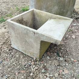 lavatoio cemento perfetto integro. con consegna