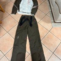 Completo da sci giacca e pantaloni taglia 38