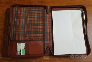 PORTABLOCCO/PORTA RICETTARIO MEDICO IN PELLE NUOVO