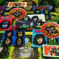 Adesivi prismatici KISS hard rock gruppo musicale
