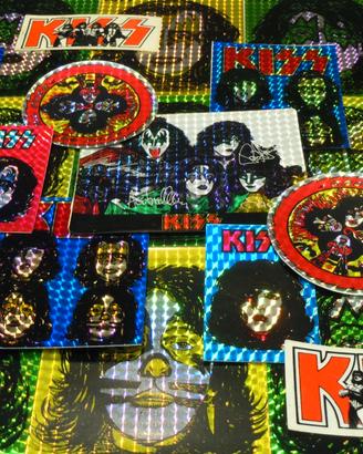 Adesivi prismatici KISS hard rock gruppo musicale