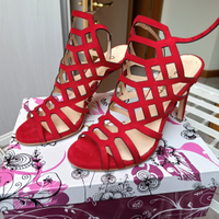 Sandali tacco colore rosso