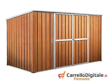 Casetta giardino in Acciaio 345x186 fin legno