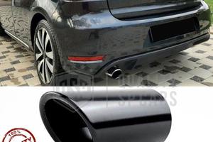 TERMINALE di Scarico VW GOLF 6 Acciaio Inox Nero