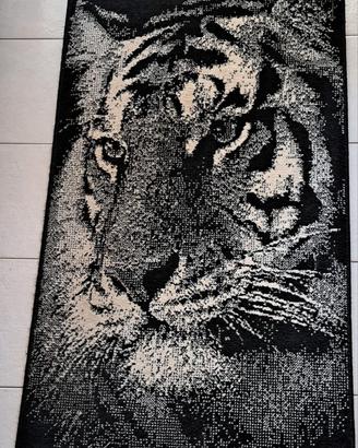 tappeto con soggetto tigre della Malesia